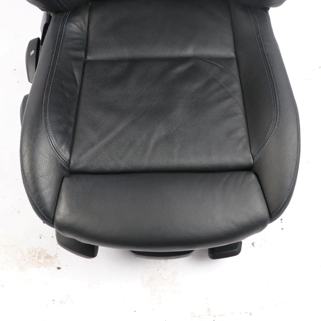  Front Seat BMW E90 E91 LCI Right O/S M Sport Heated Black Leather Dakota Blue - SKU 7843514 - Part number 7843514