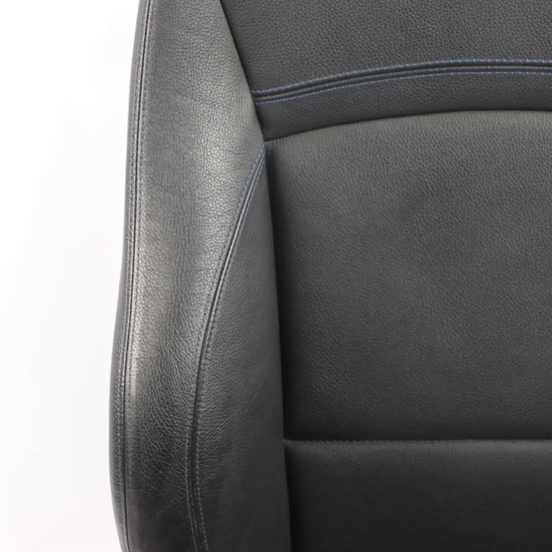  Front Seat BMW E90 E91 LCI Right O/S M Sport Heated Black Leather Dakota Blue - SKU 7843514 - Part number 7843514