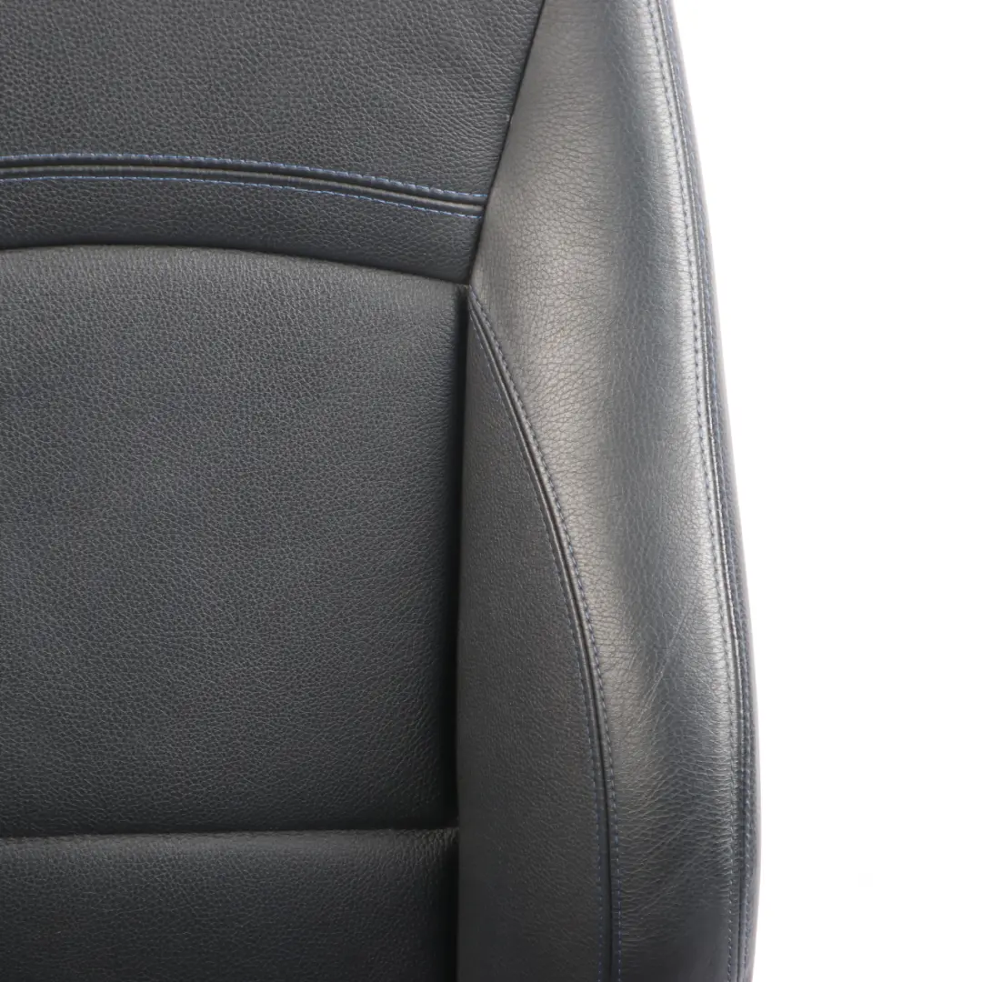  Front Seat BMW E90 E91 LCI Right O/S M Sport Heated Black Leather Dakota Blue - SKU 7843514 - Part number 7843514