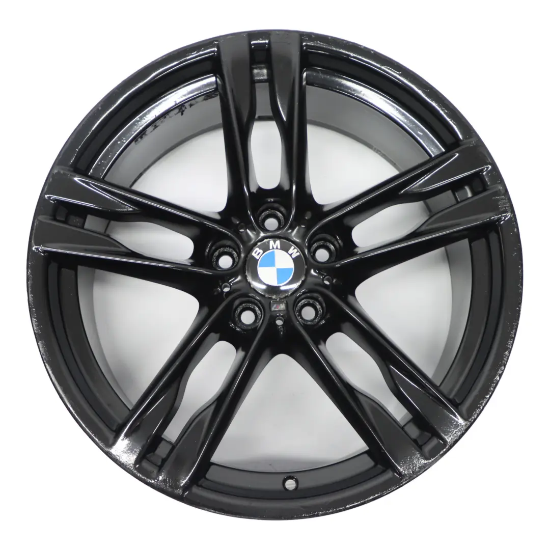 Alloy Rim 20" ET:44 9J M Double Spoke 373 to BMW F06 F12 Black Rear Wheel with Part number 7843716 BMW F06 F12 Black Rear Wheel Alloy Rim 20" ET:44 9J M Double Spoke 373 - SKU 7843716-2 - Part number 7843716