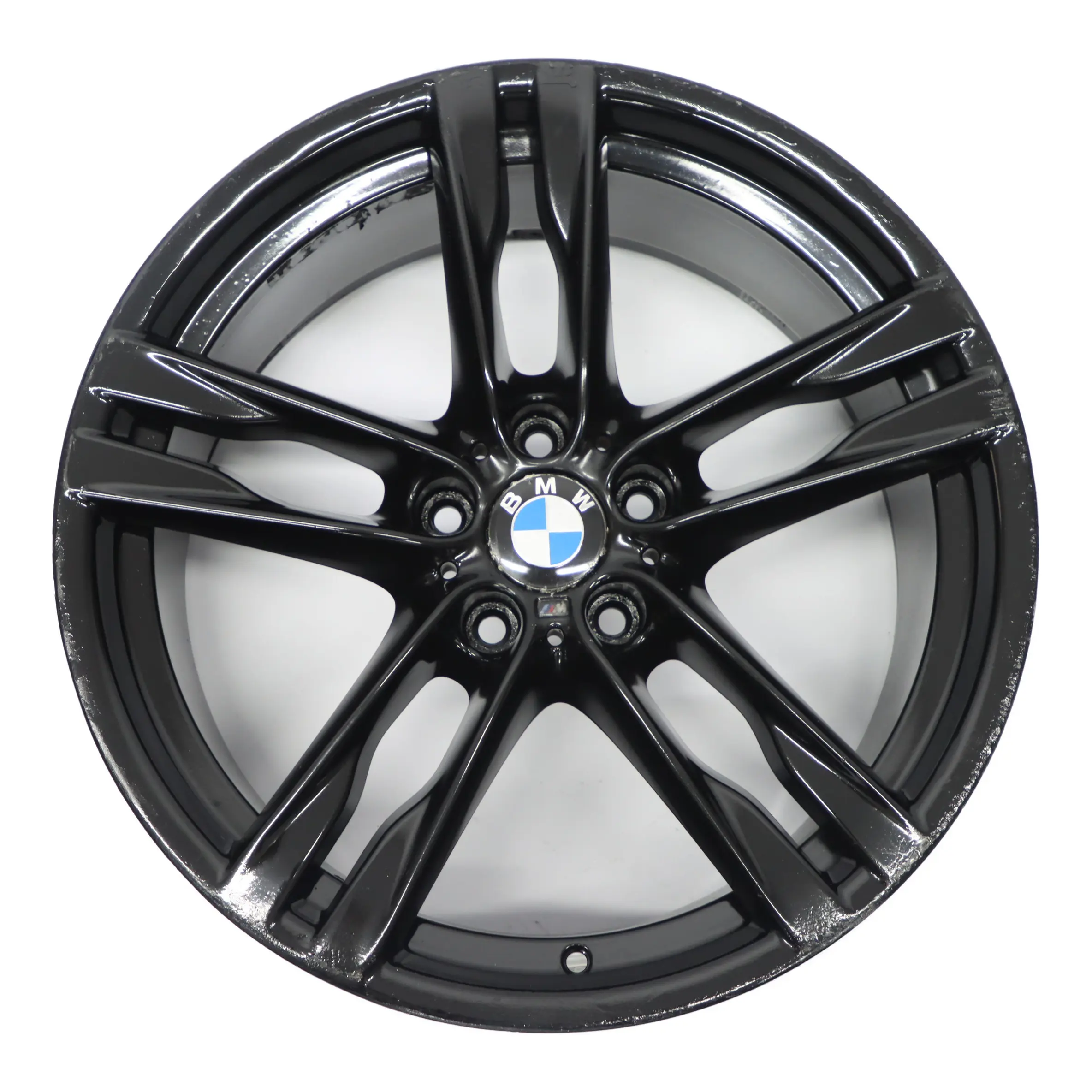 BMW F06 F12 Negro Llanta Trasera Aleación 20" ET:44 9J M Doble Radio 373 7843716