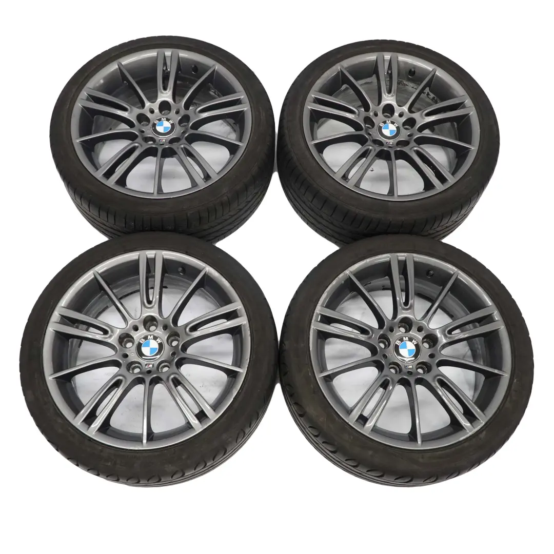 BMW E90 E92 Set Complet 4x Jante 18" Tyres M Spider Spoke 193 Ferricgrey - SKU 7843839/7843841-1 - Numéro de pièce 7843839/7843841
