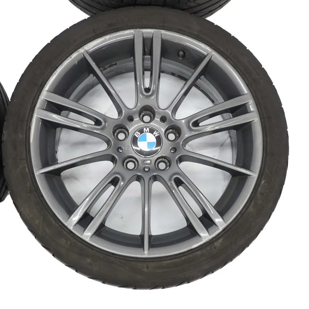 Complete Set 4x Wheel Rim 18" Tyres M Spider Spoke 193 Ferricgrey to BMW E90 E92 with Part number 7843839/7843841 BMW E90 E92 Complete Set 4x Wheel Rim 18" Tyres M Spider Spoke 193 Ferricgrey - SKU 7843839/7843841-1 - Part number 7843839/7843841