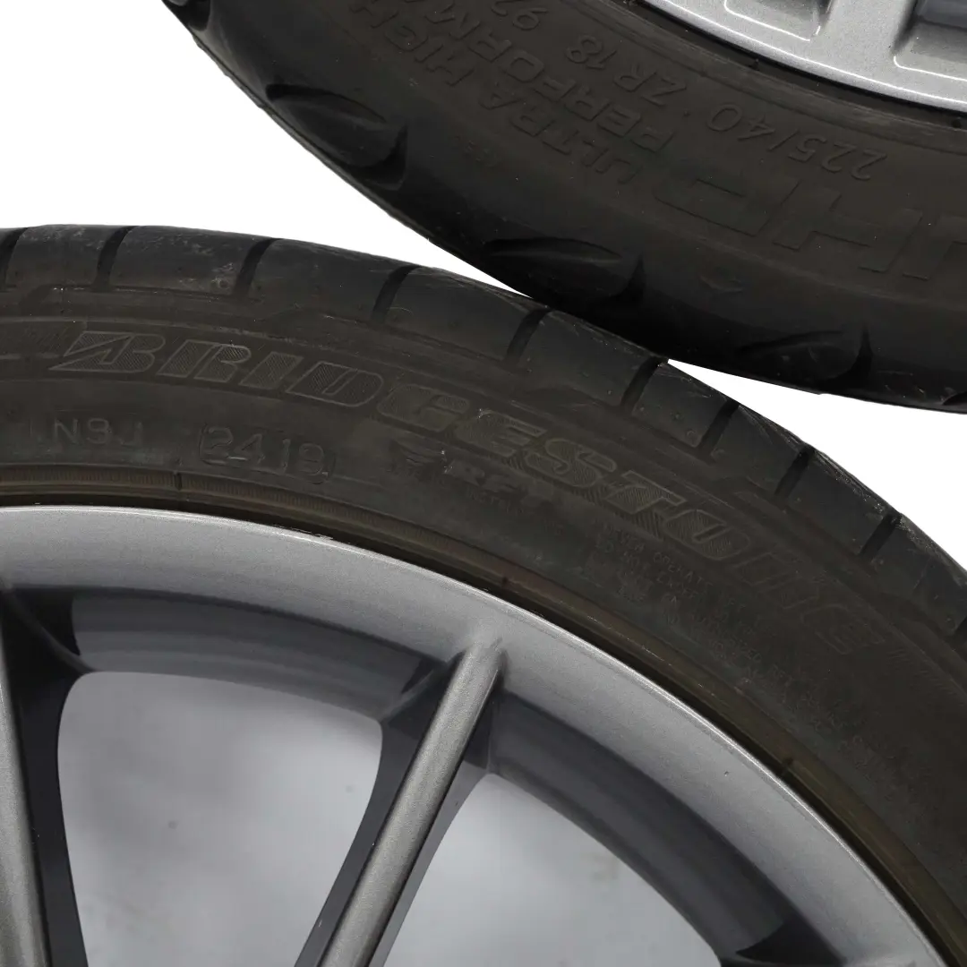 BMW E90 Grau Komplettes 4x Rad Alufelgen Felgen 18" Reifen M Sternspeiche 193 - SKU 7843839/7843841-1 - Teilenummer 7843839/7843841
