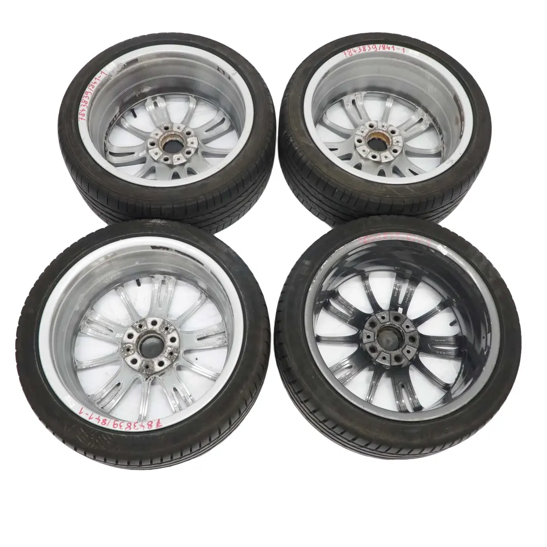 BMW E90 E92 Set Complet 4x Jante 18" Tyres M Spider Spoke 193 Ferricgrey - SKU 7843839/7843841-1 - Numéro de pièce 7843839/7843841