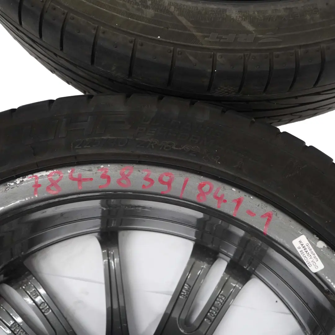 BMW E90 E92 Set Complet 4x Jante 18" Tyres M Spider Spoke 193 Ferricgrey - SKU 7843839/7843841-1 - Numéro de pièce 7843839/7843841