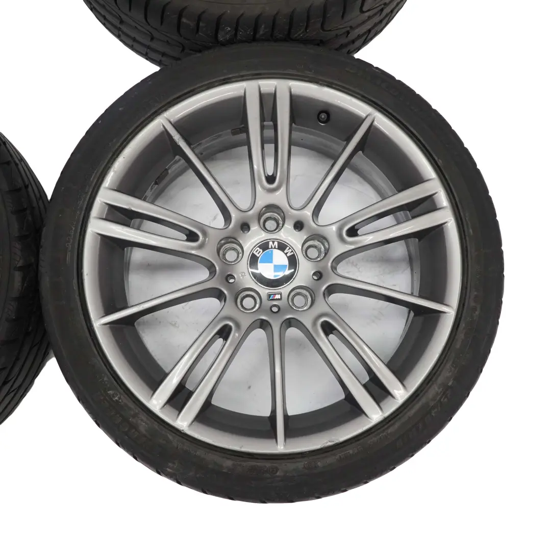 BMW E90 E92 Complete Set 4x Wheel Rim 18" Tyres M Spider Spoke 193 Ferricgrey - SKU 7843839/7843841-2 - Part number 7843839/7843841
