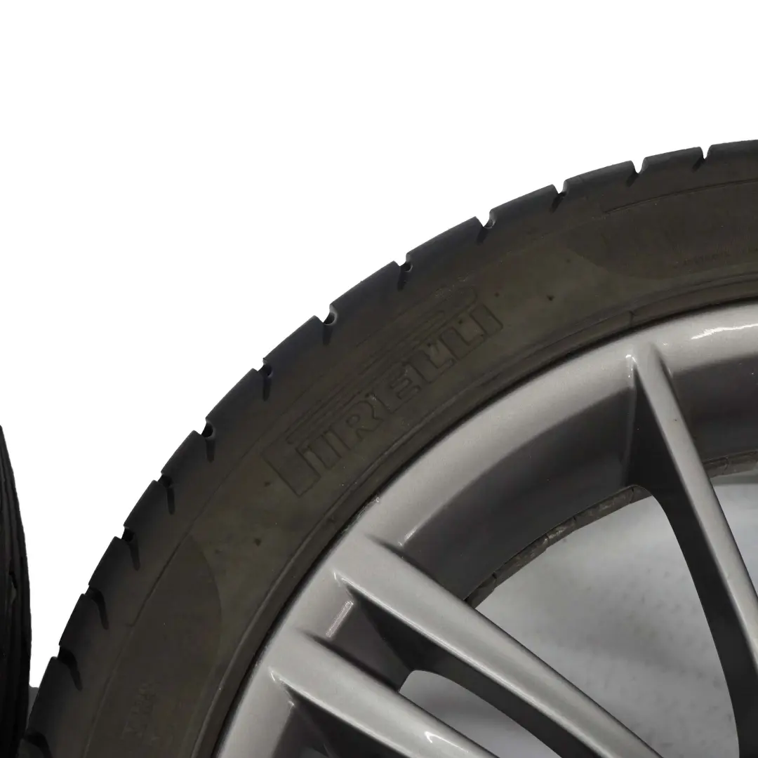 BMW E90 E92 Complete Set 4x Wheel Rim 18" Tyres M Spider Spoke 193 Ferricgrey - SKU 7843839/7843841-2 - Part number 7843839/7843841