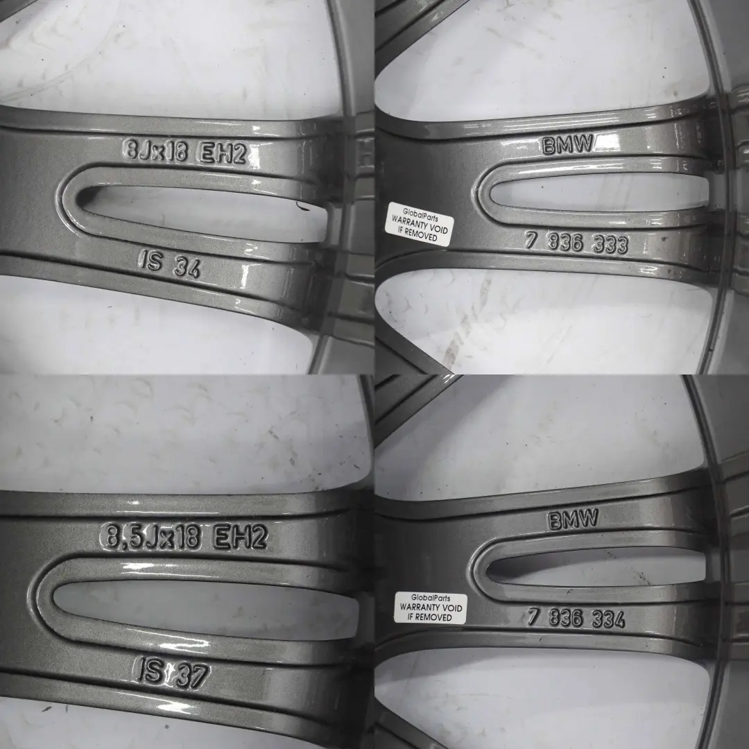 Set Completo 4X Cerchi 18" Pneumatici M Spider Spoke 193 Ferricgrey per BMW E90 E92 con numero di parte 7843839/7843841 BMW E90 E92 Set Completo 4X Cerchi 18" Pneumatici M Spider Spoke 193 Ferricgrey - SKU 7843839/7843841-2 - Numero di parte 7843839/7843841