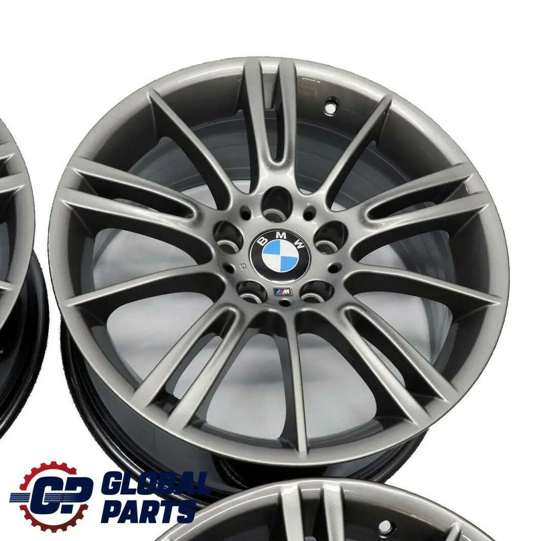 BMW E90 E91 E92 Complete Set 4x Wheel Rim 18" M Spider Spoke 193 Ferricgrey Grey - SKU 7843839/7843841 - Part number 7843839/7843841