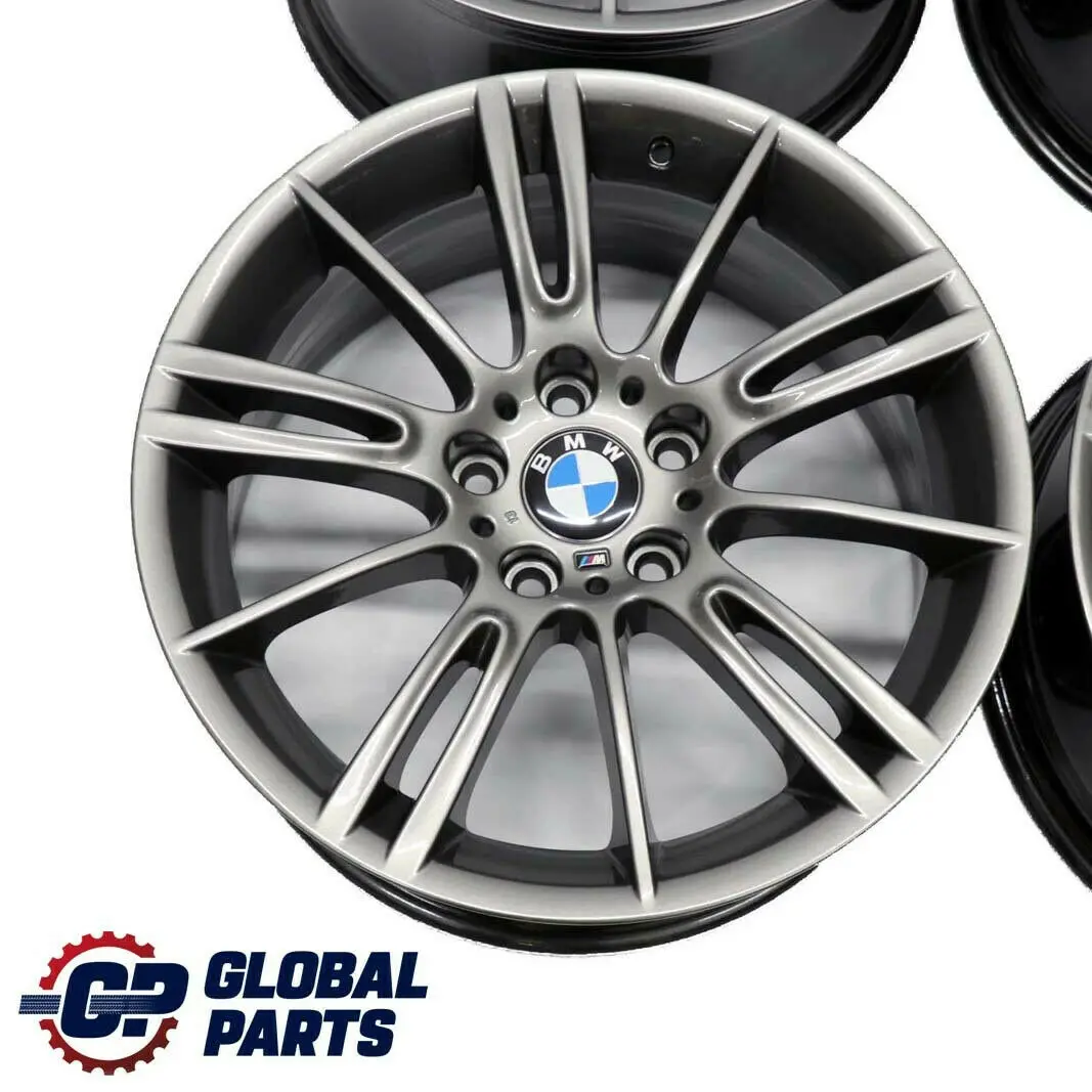 BMW E90 E91 E92 Complete Set 4x Wheel Rim 18" M Spider Spoke 193 Ferricgrey Grey - SKU 7843839/7843841 - Part number 7843839/7843841