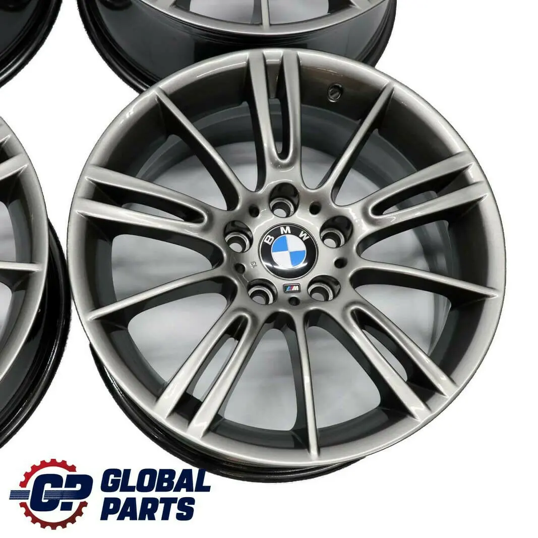 BMW E90 E91 E92 Complete Set 4x Wheel Rim 18" M Spider Spoke 193 Ferricgrey Grey - SKU 7843839/7843841 - Part number 7843839/7843841