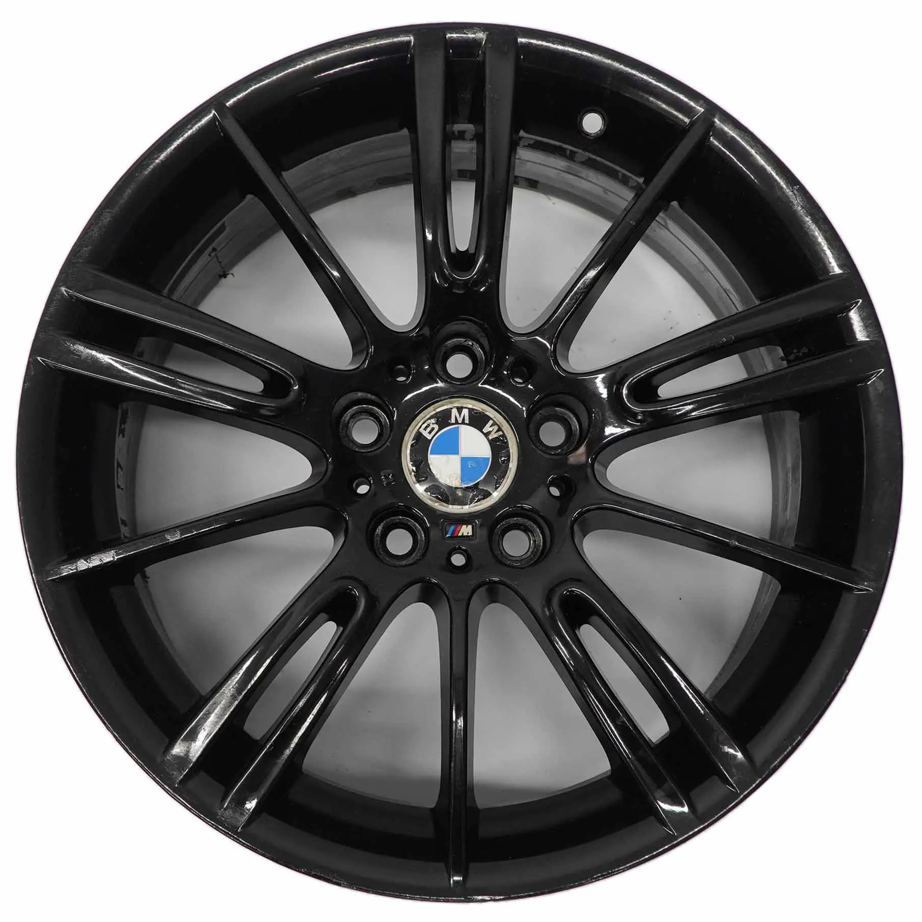 BMW E90 Noir Jante Roue Avant Alliage 18" ET:37 8.5J M Spider Spoke 193