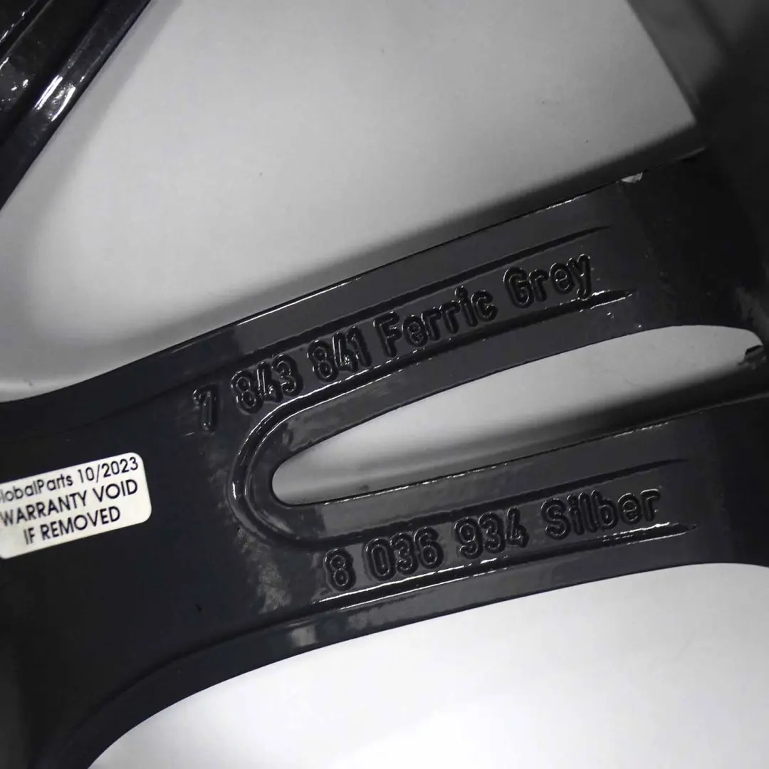 Cerchio in lega posteriore nero 18" ET:37 8.5J M Spider Spoke 193 per BMW E90 E91 con numero di parte 7843841 BMW E90 E91 Cerchio in lega posteriore nero 18" ET:37 8.5J M Spider Spoke 193 - SKU 7843841-3 - Numero di parte 7843841