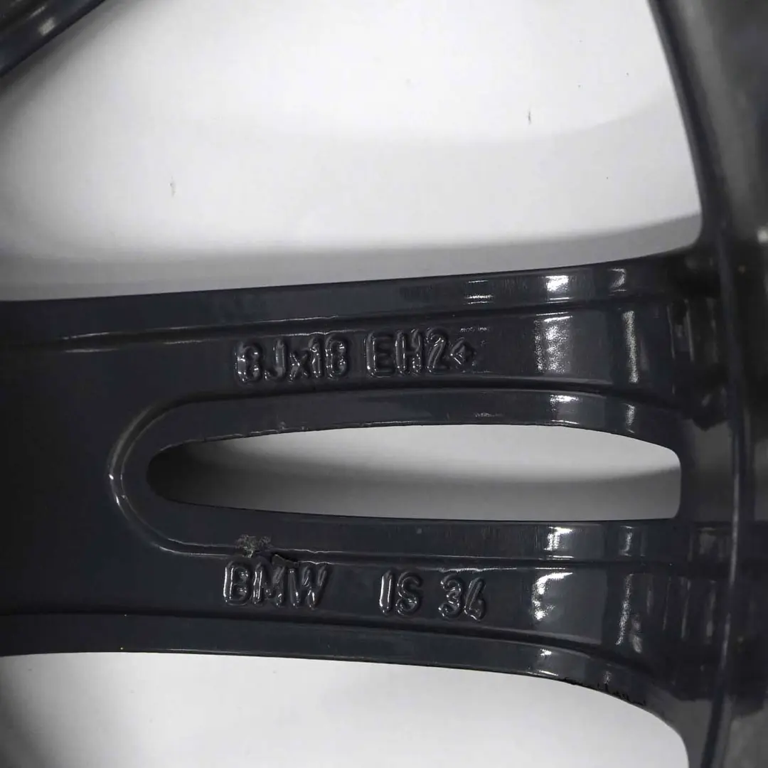 BMW E90 E91 Black Rear Alloy Wheel Rim 18" ET:37 8.5J M Spider Spoke 193 - SKU 7843841-4 - Part number 7843841