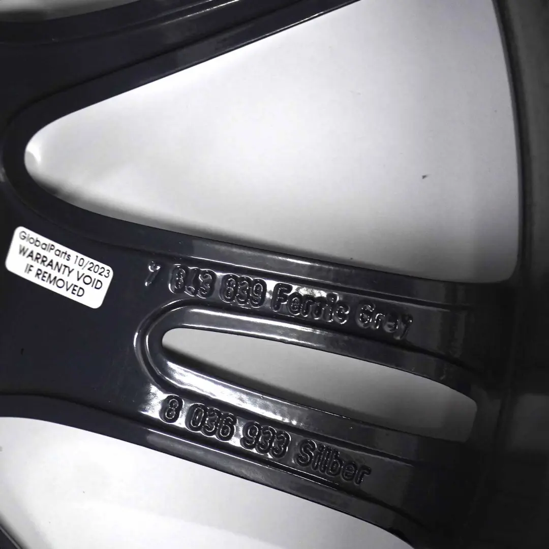 BMW E90 Noir Jante Roue Avant Alliage 18" ET:37 8.5J M Spider Spoke 193 - SKU 7843841-4 - Numéro de pièce 7843841