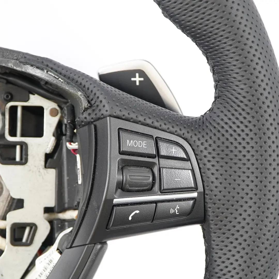 BMW F01 LCI F10 F11 F12 F06 F07 NOUVEAU Cuir Volant Chauffé M Sport à Palettes - SKU 7844104-1 - Numéro de pièce 7844104