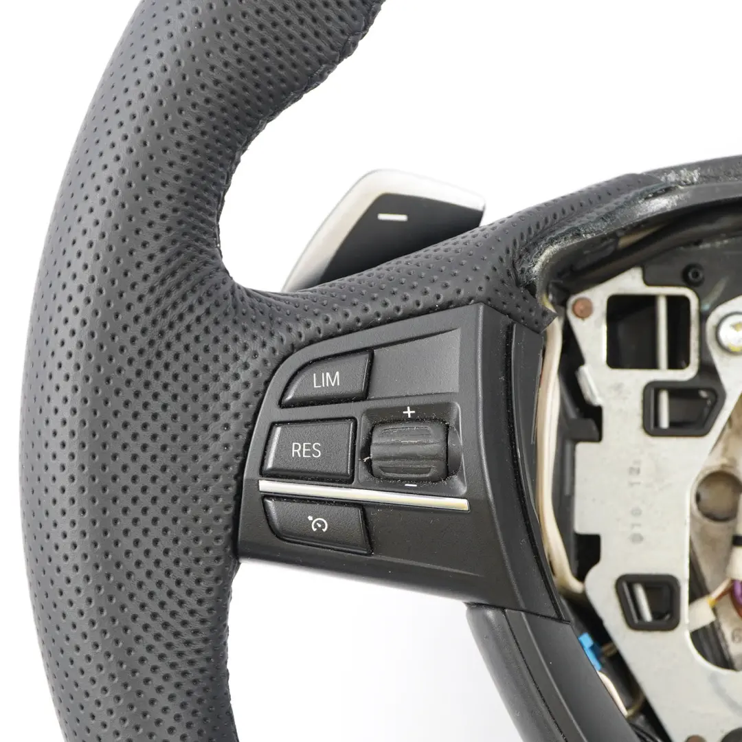 BMW F01 LCI F10 F11 F12 F06 F07 NOUVEAU Cuir Volant Chauffé M Sport à Palettes - SKU 7844104-1 - Numéro de pièce 7844104