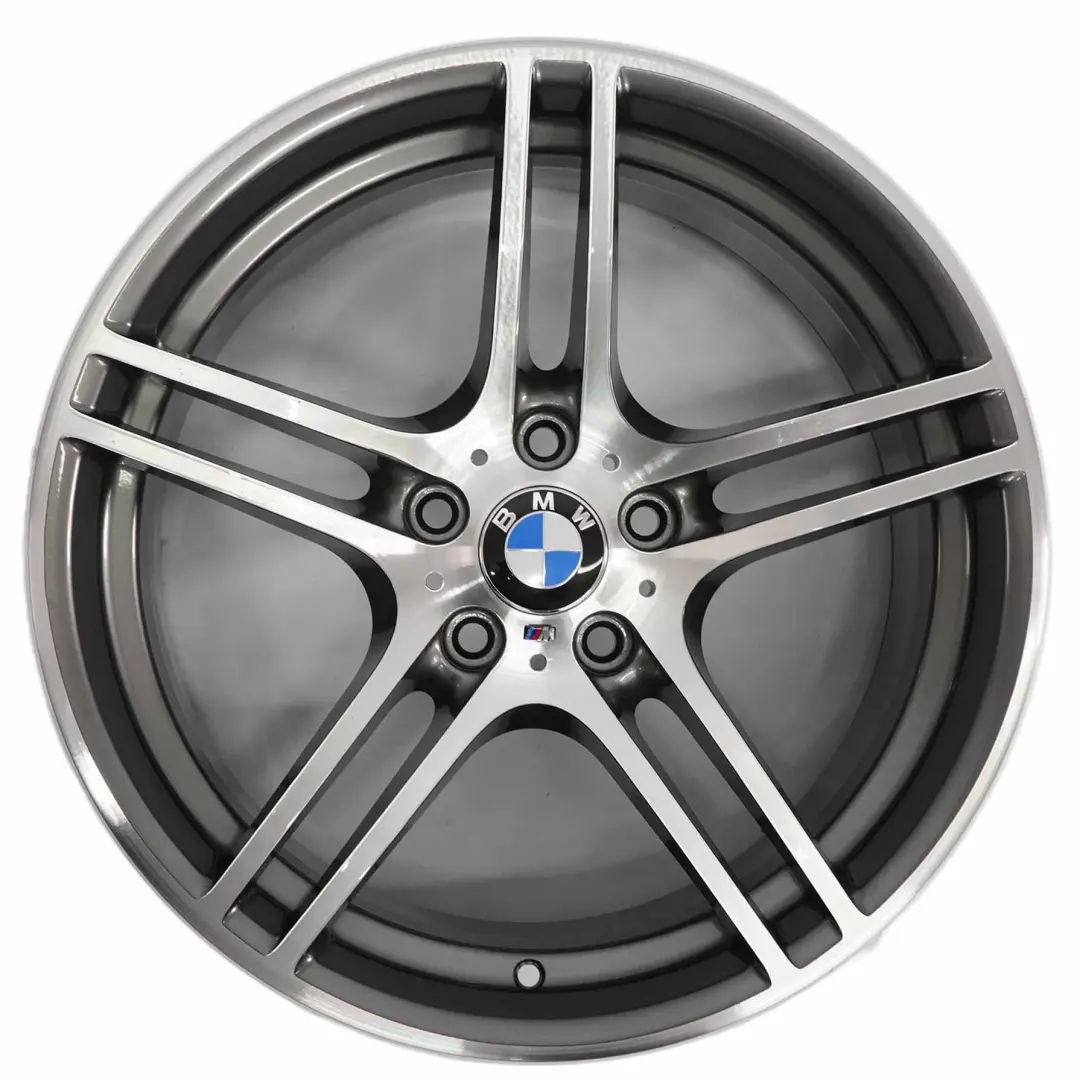 Ferricgrey Alloy Wheel 19" 8J ET:37 M Double Spoke 313 to BMW E90 E91 E92 with Part number 7844343 BMW E90 E91 E92 Ferricgrey Alloy Wheel 19" 8J ET:37 M Double Spoke 313 - SKU 7844343-2 - Part number 7844343