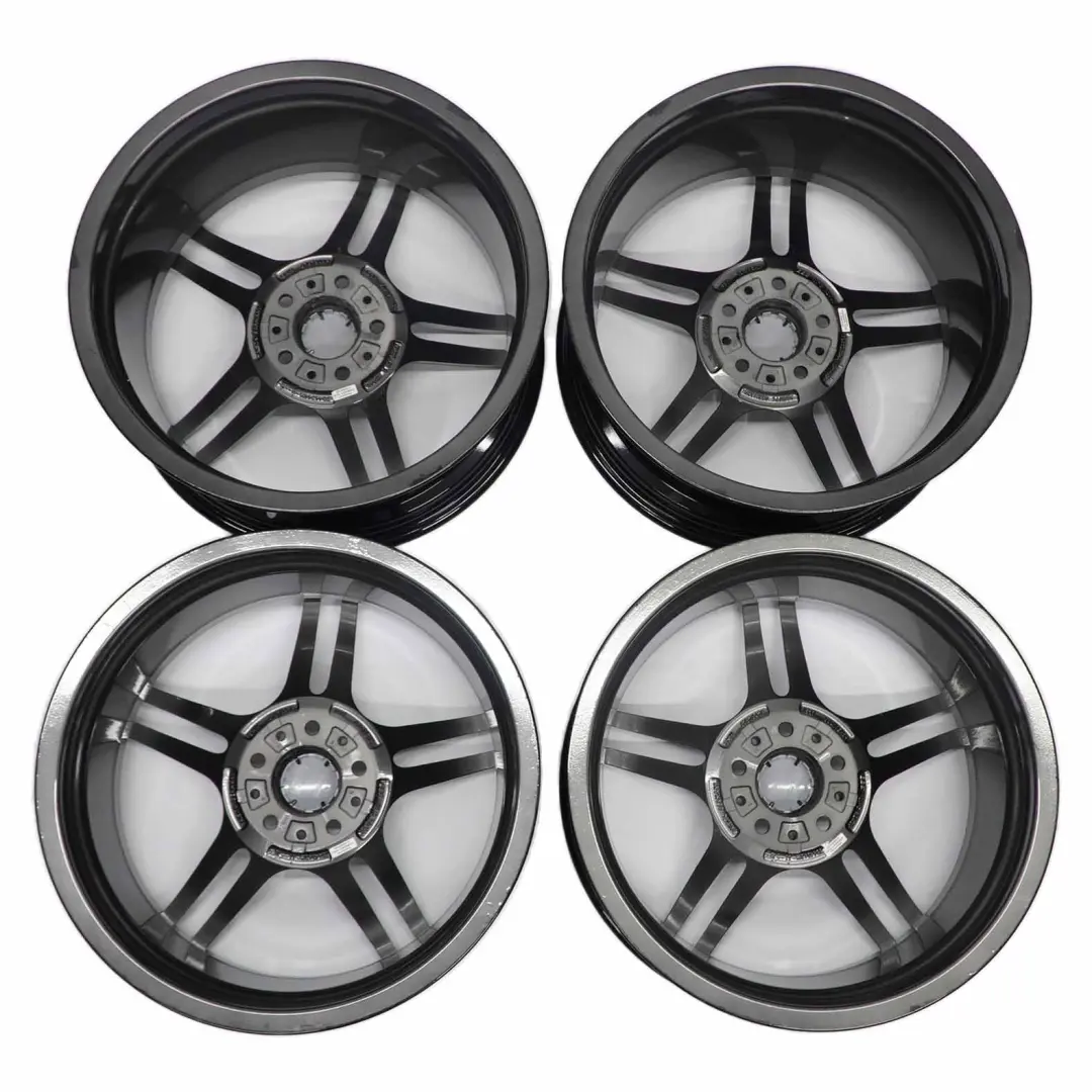BMW E90 E91 Complete Set 4x Alloy Wheel Rim Ferricgrey 19" M Double Spoke 313 - SKU 7844343/7844344 - Part number 7845882/7845883