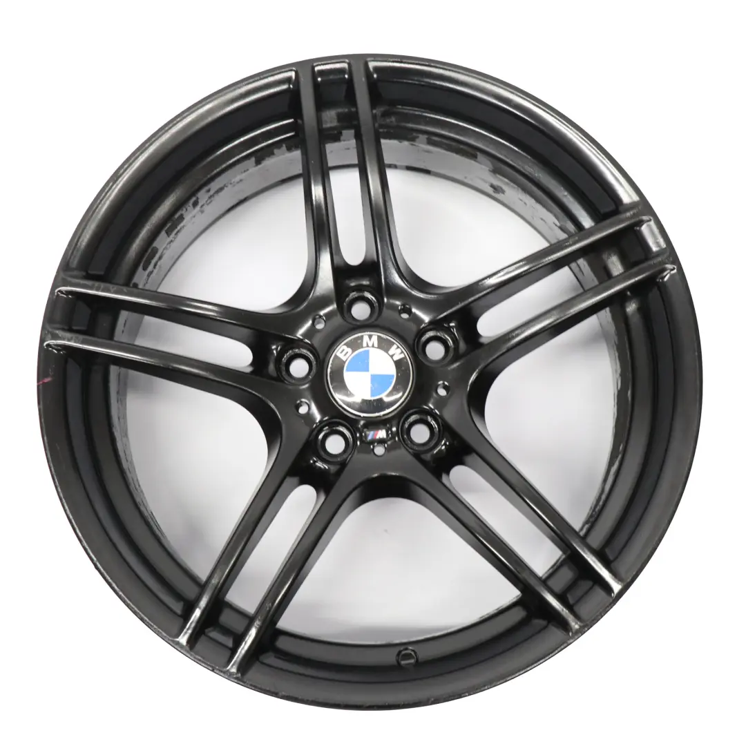 Front Black Alloy Wheel Rim 19" M Double Spoke 313 8J ET:37 to BMW E90 E91 with Part number 7844343 BMW E90 E91 Front Black Alloy Wheel Rim 19" M Double Spoke 313 8J ET:37 - SKU 7844343-7 - Part number 7844343
