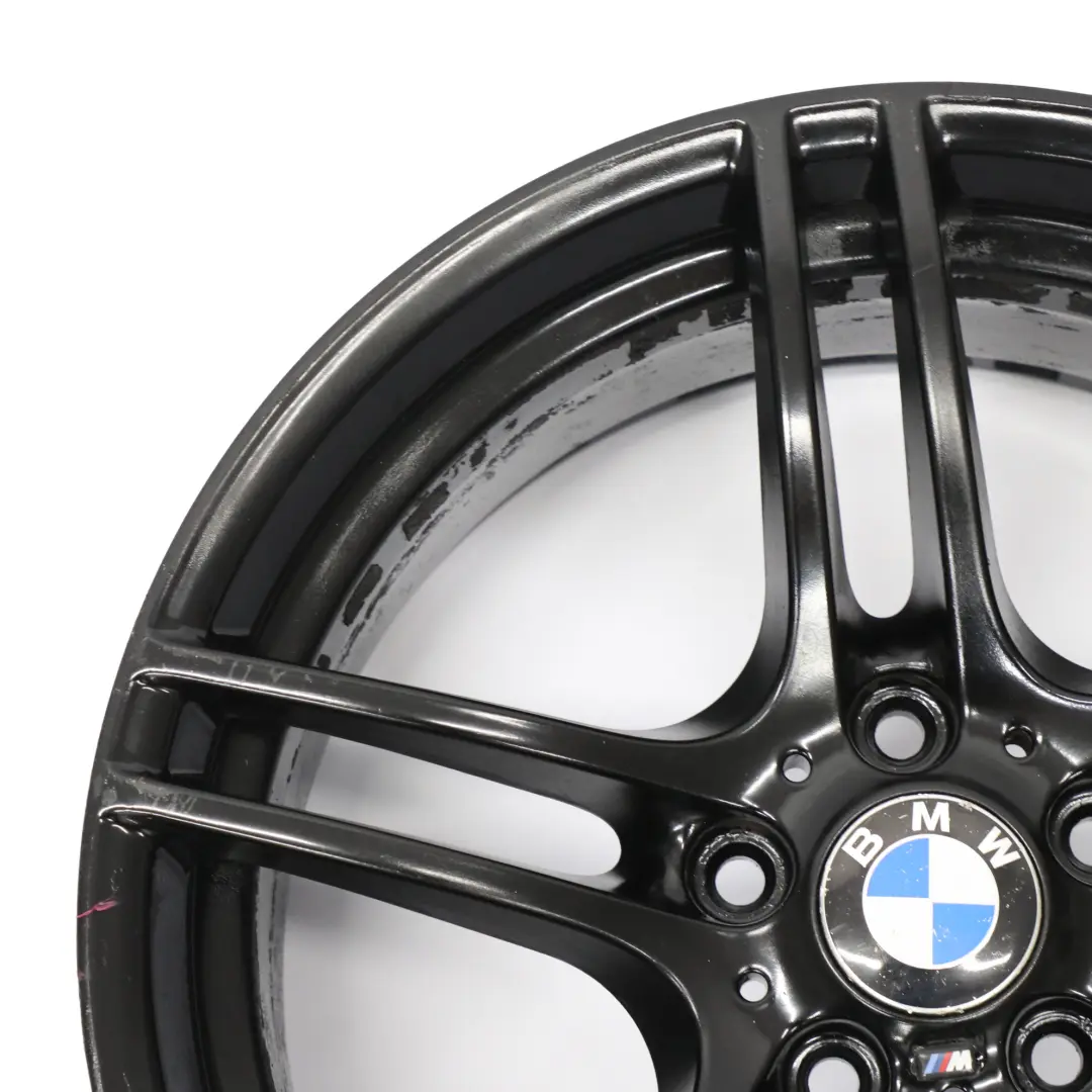 Front Black Alloy Wheel Rim 19" M Double Spoke 313 8J ET:37 to BMW E90 E91 with Part number 7844343 BMW E90 E91 Front Black Alloy Wheel Rim 19" M Double Spoke 313 8J ET:37 - SKU 7844343-7 - Part number 7844343