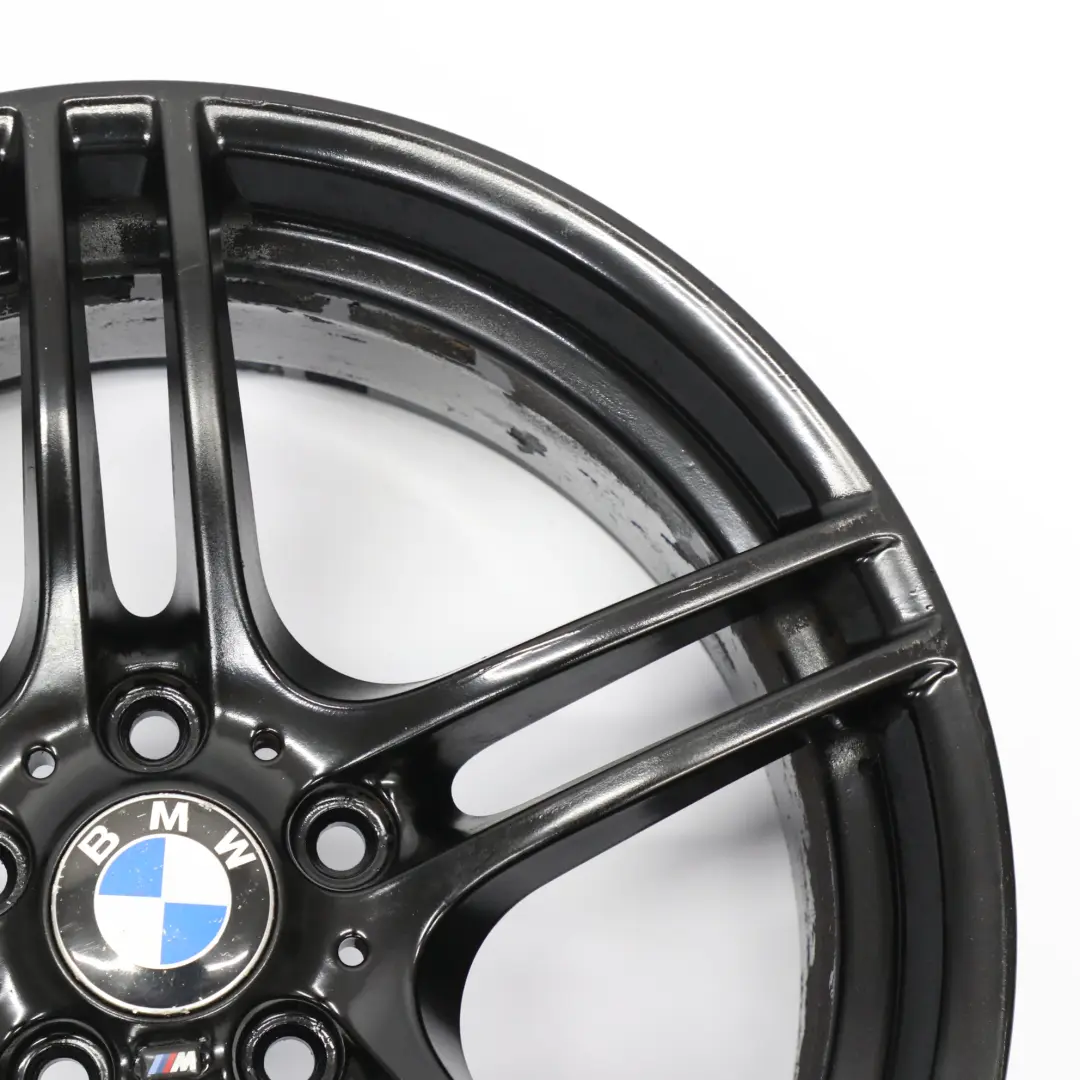 Front Black Alloy Wheel Rim 19" M Double Spoke 313 8J ET:37 to BMW E90 E91 with Part number 7844343 BMW E90 E91 Front Black Alloy Wheel Rim 19" M Double Spoke 313 8J ET:37 - SKU 7844343-7 - Part number 7844343