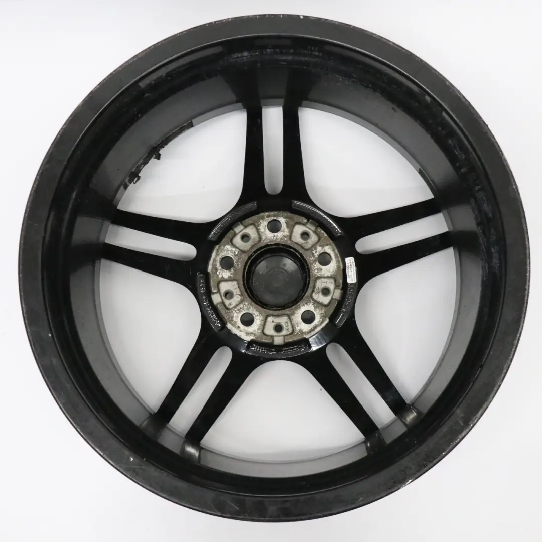 Front Black Alloy Wheel Rim 19" M Double Spoke 313 8J ET:37 to BMW E90 E91 with Part number 7844343 BMW E90 E91 Front Black Alloy Wheel Rim 19" M Double Spoke 313 8J ET:37 - SKU 7844343-8 - Part number 7844343