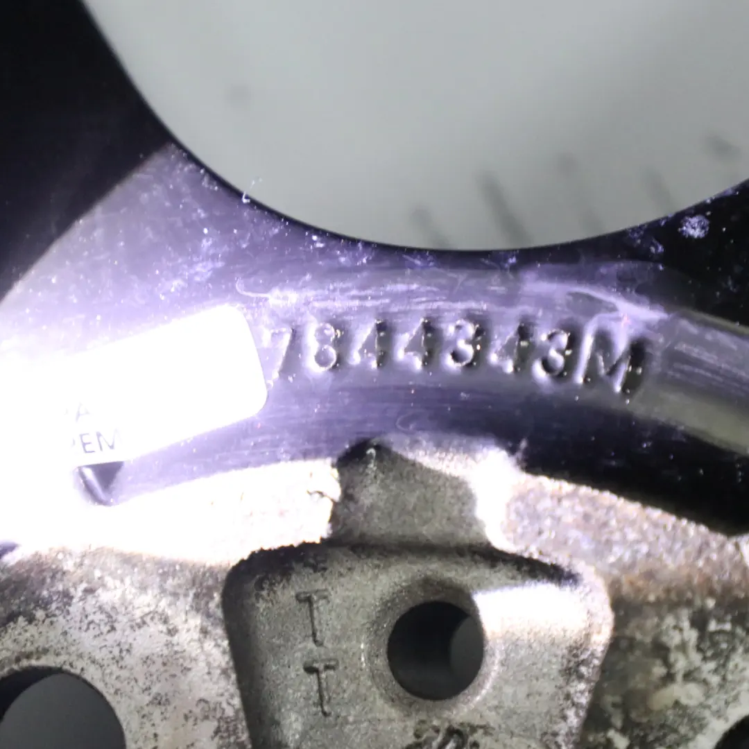 Front Black Alloy Wheel Rim 19" M Double Spoke 313 8J ET:37 to BMW E90 E91 with Part number 7844343 BMW E90 E91 Front Black Alloy Wheel Rim 19" M Double Spoke 313 8J ET:37 - SKU 7844343-8 - Part number 7844343