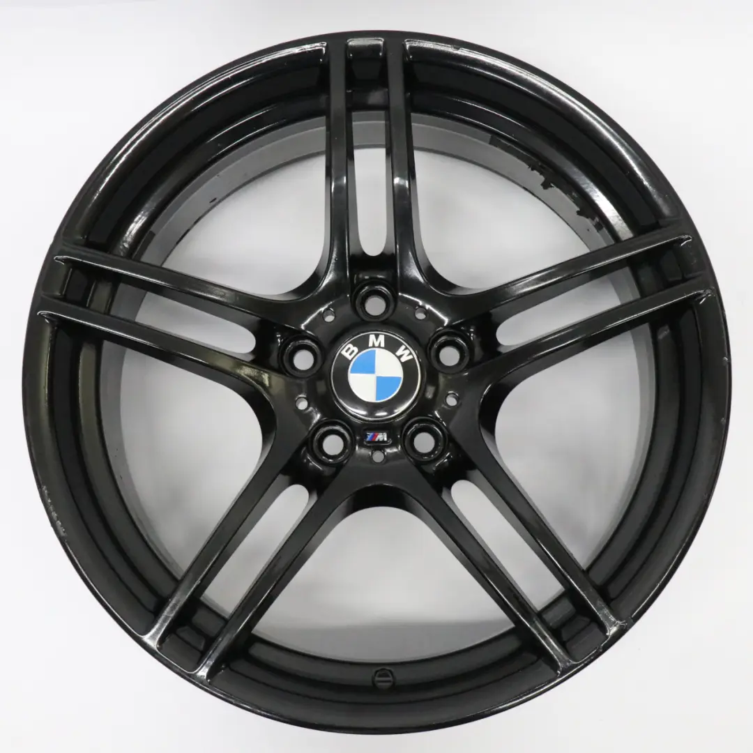 Front Black Alloy Wheel Rim 19" M Double Spoke 313 8J ET:37 to BMW E90 E91 with Part number 7844343 BMW E90 E91 Front Black Alloy Wheel Rim 19" M Double Spoke 313 8J ET:37 - SKU 7844343-8 - Part number 7844343