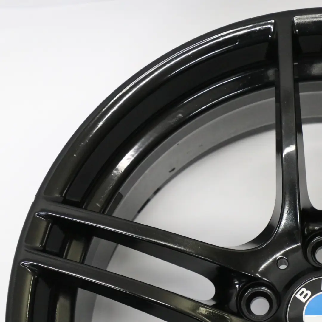 Front Black Alloy Wheel Rim 19" M Double Spoke 313 8J ET:37 to BMW E90 E91 with Part number 7844343 BMW E90 E91 Front Black Alloy Wheel Rim 19" M Double Spoke 313 8J ET:37 - SKU 7844343-8 - Part number 7844343