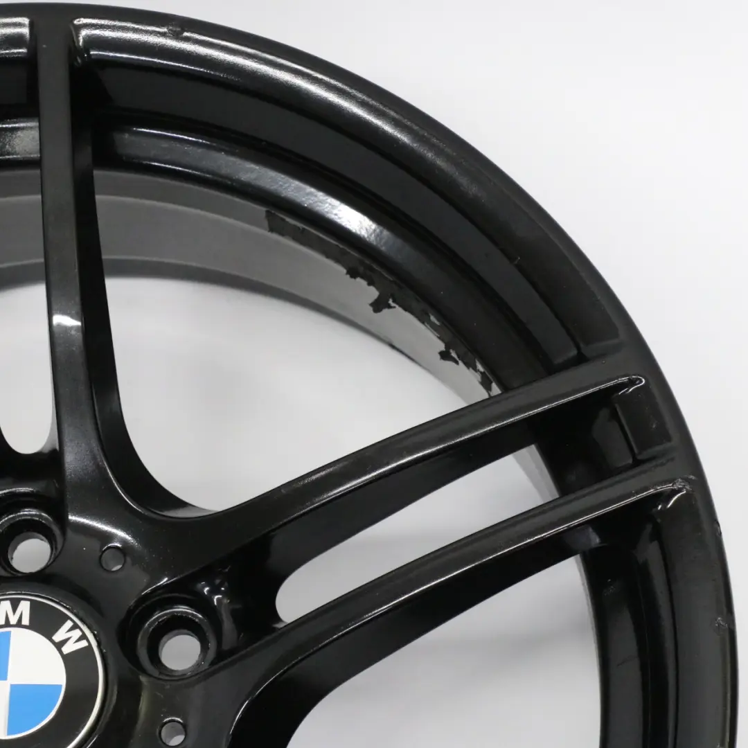 Front Black Alloy Wheel Rim 19" M Double Spoke 313 8J ET:37 to BMW E90 E91 with Part number 7844343 BMW E90 E91 Front Black Alloy Wheel Rim 19" M Double Spoke 313 8J ET:37 - SKU 7844343-8 - Part number 7844343