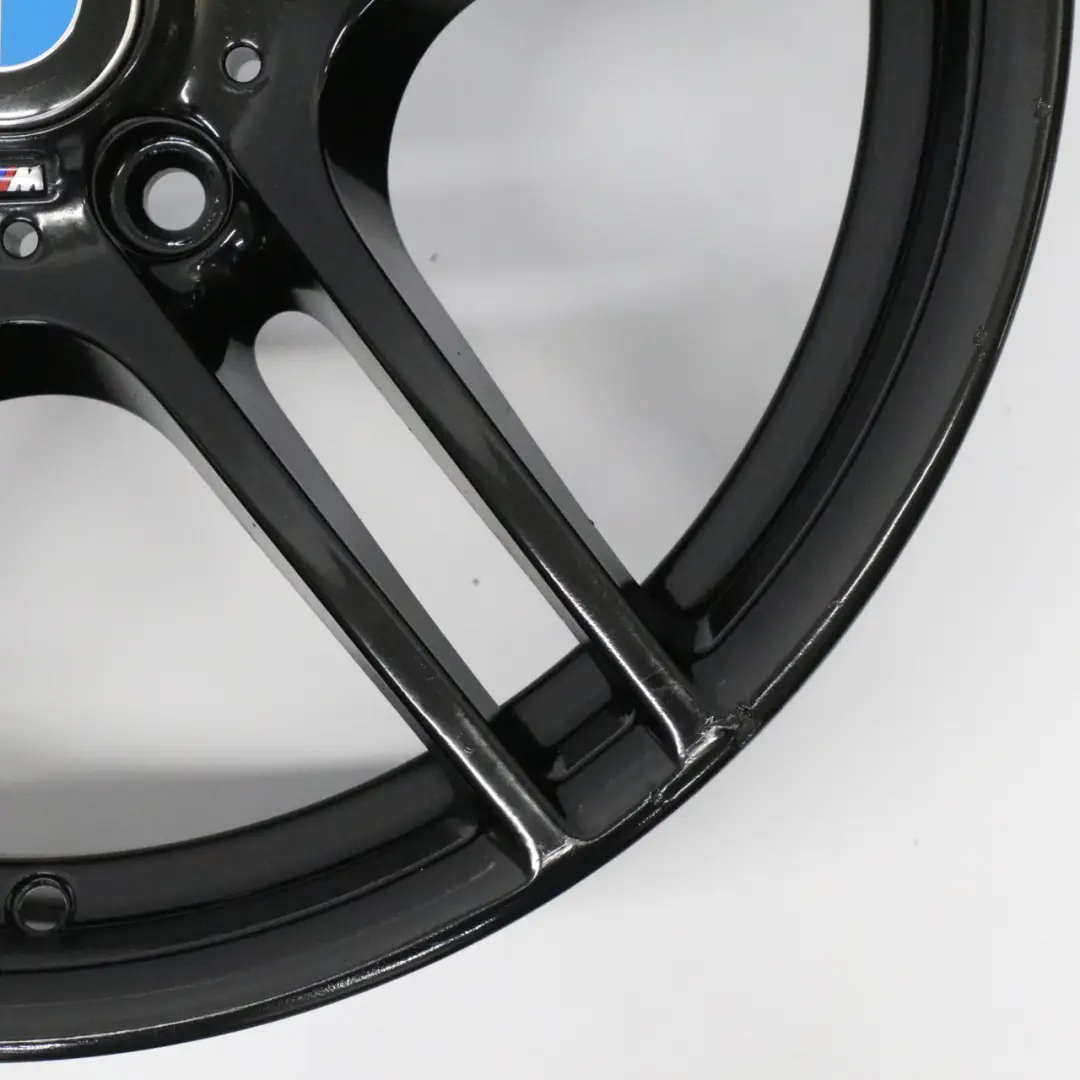 Front Black Alloy Wheel Rim 19" M Double Spoke 313 8J ET:37 to BMW E90 E91 with Part number 7844343 BMW E90 E91 Front Black Alloy Wheel Rim 19" M Double Spoke 313 8J ET:37 - SKU 7844343-8 - Part number 7844343