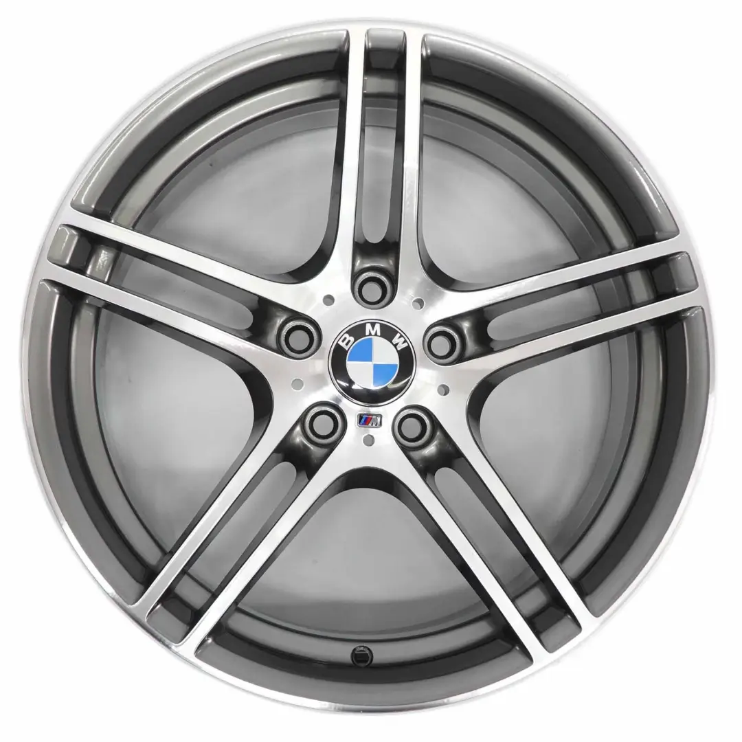 Ferricgrey Alloy Wheel 19" 8J ET:37 M Double Spoke 313 to BMW E90 E91 E92 with Part number 7844343 BMW E90 E91 E92 Ferricgrey Alloy Wheel 19" 8J ET:37 M Double Spoke 313 - SKU 7844343 - Part number 7844343