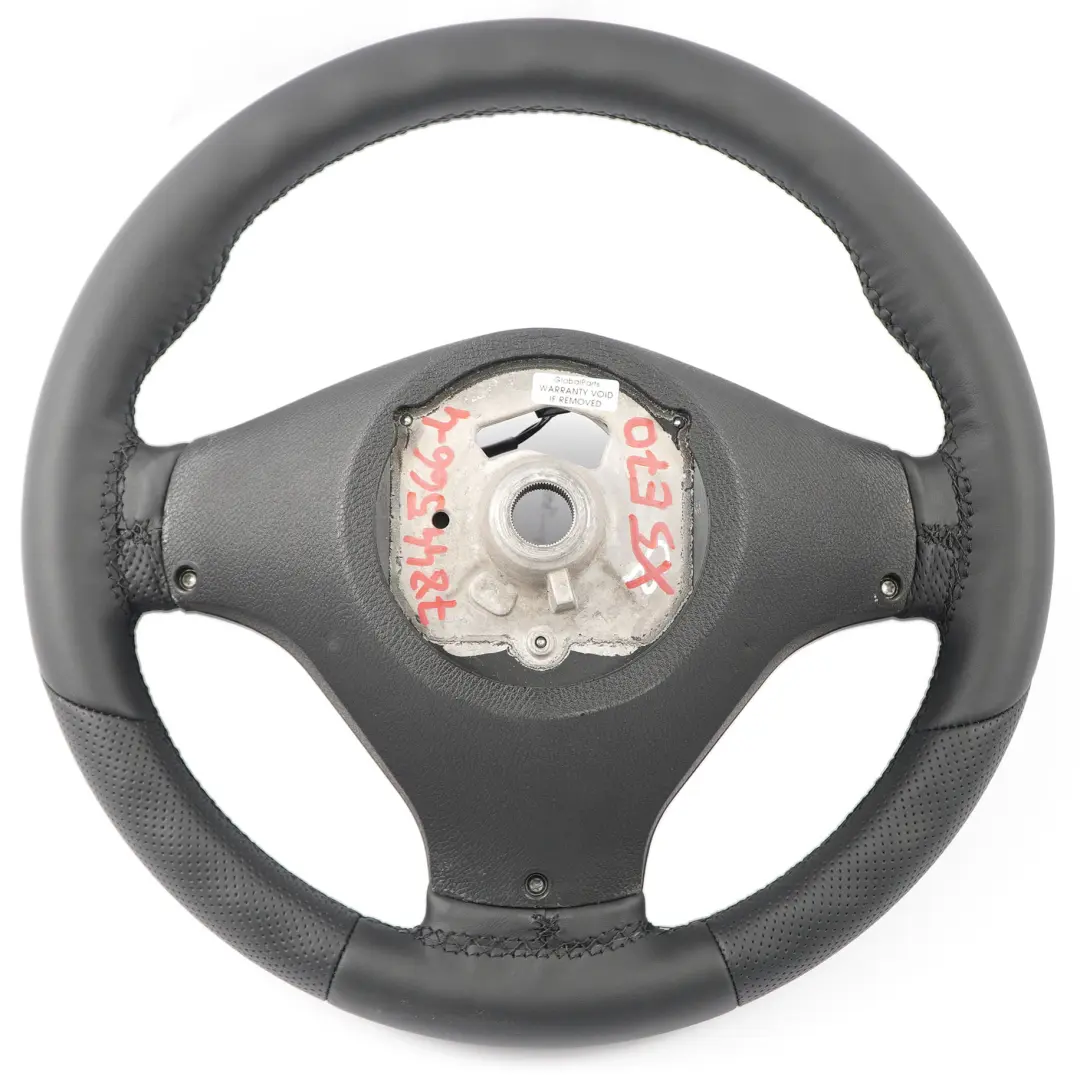 BMW X5 E70 NEW M Sport Black Leather Steering Wheel Black Threads Multifunction - SKU 7844566-4 - Part number 7844566