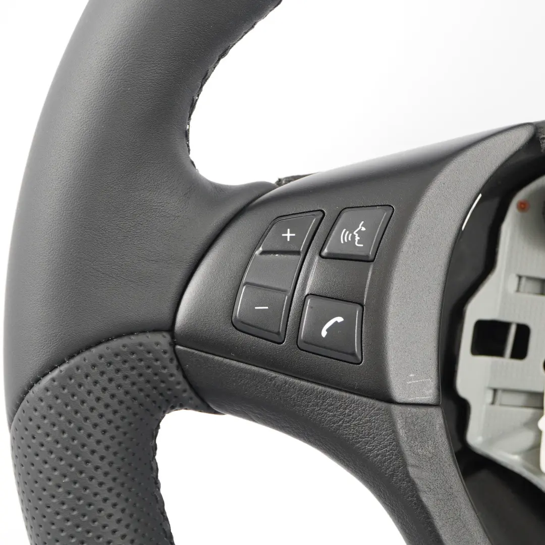 BMW X5 E70 NEW M Sport Black Leather Steering Wheel Black Threads Multifunction - SKU 7844566-4 - Part number 7844566