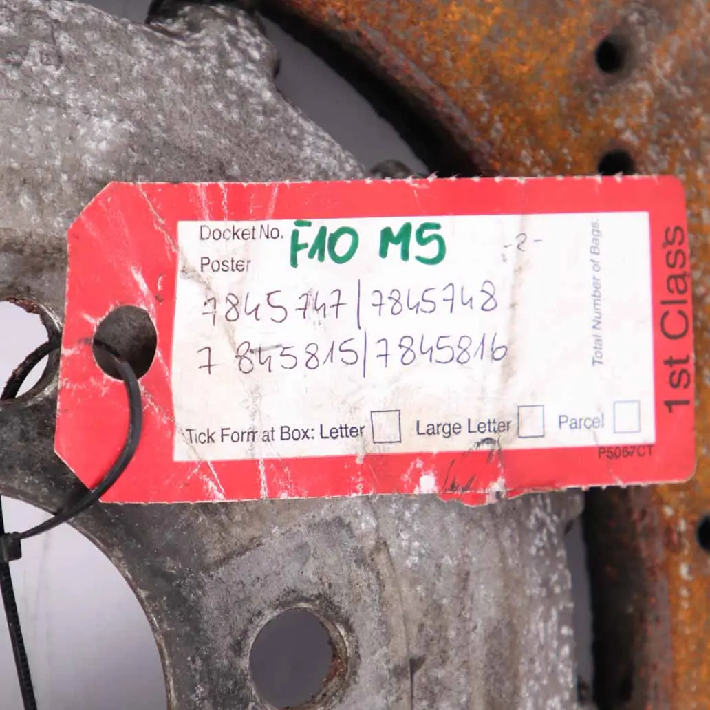 Brake Set M Sport Front Rear Left Right N/O/S Discs Calipers Kit to BMW F10 M5 with Part number 7845747 BMW F10 M5 Brake Set M Sport Front Rear Left Right N/O/S Discs Calipers Kit - SKU 7845747-1 - Part number 7845747