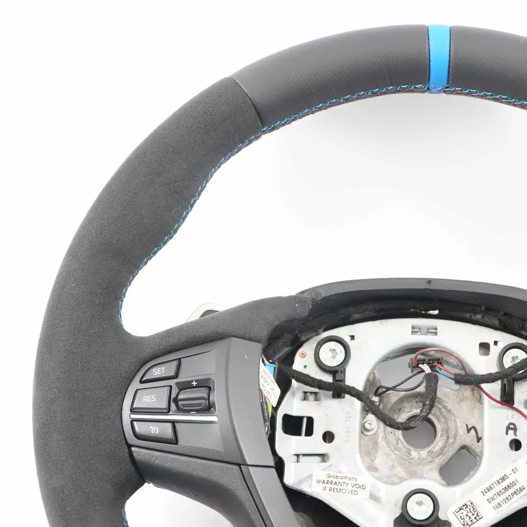 Kierownica M Sport Pakiet NOWA Czarna Skóra Alkantara Łopatki do BMW F25 F26 o numerze 7845807 BMW F25 F26 Kierownica M Sport Pakiet NOWA Czarna Skóra Alkantara Łopatki - SKU 7845807-1 - Numer Części 7845807