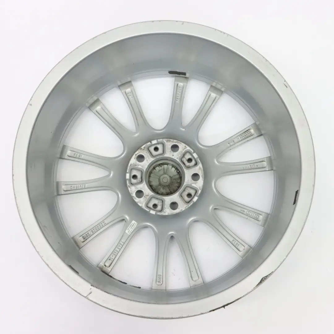 Silberne Leicht metall felge vorne 19" 8J V Speiche 439 BMW F30 F31 F32 - SKU 7845865-1 - Teilenummer 7845865