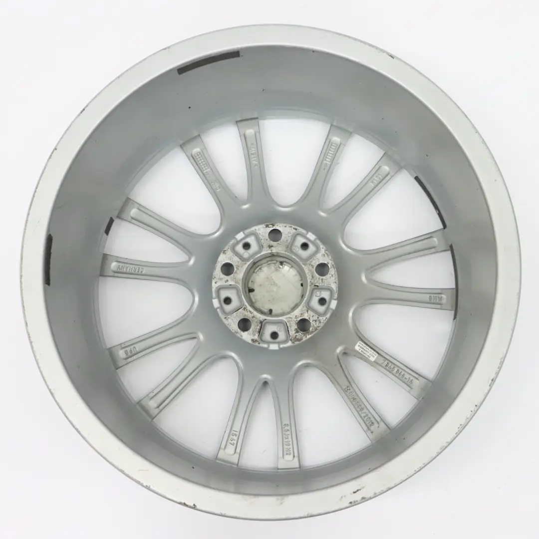 Silberne Leicht metall felge hinten 19" ET:47 8.5J für BMW F30 F31 F32 mit Teilenummer 7845866 BMW F30 F31 F32 Silberne Leicht metall felge hinten 19" ET:47 8.5J - SKU 7845866-2 - Teilenummer 7845866