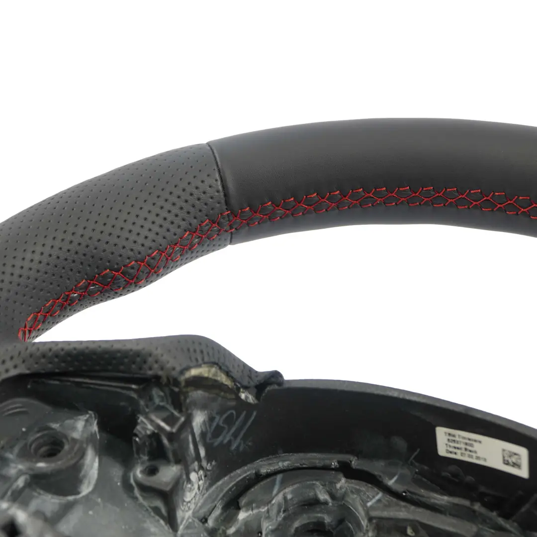 NUEVO Cuero Negro M-Sport Volante Hilos Rojos Grueso para BMW F20 F21 F30 F31 con número de pieza 7845877 BMW F20 F21 F30 F31 NUEVO Cuero Negro M-Sport Volante Hilos Rojos Grueso - SKU 7845877-3 - Número de pieza 7845877
