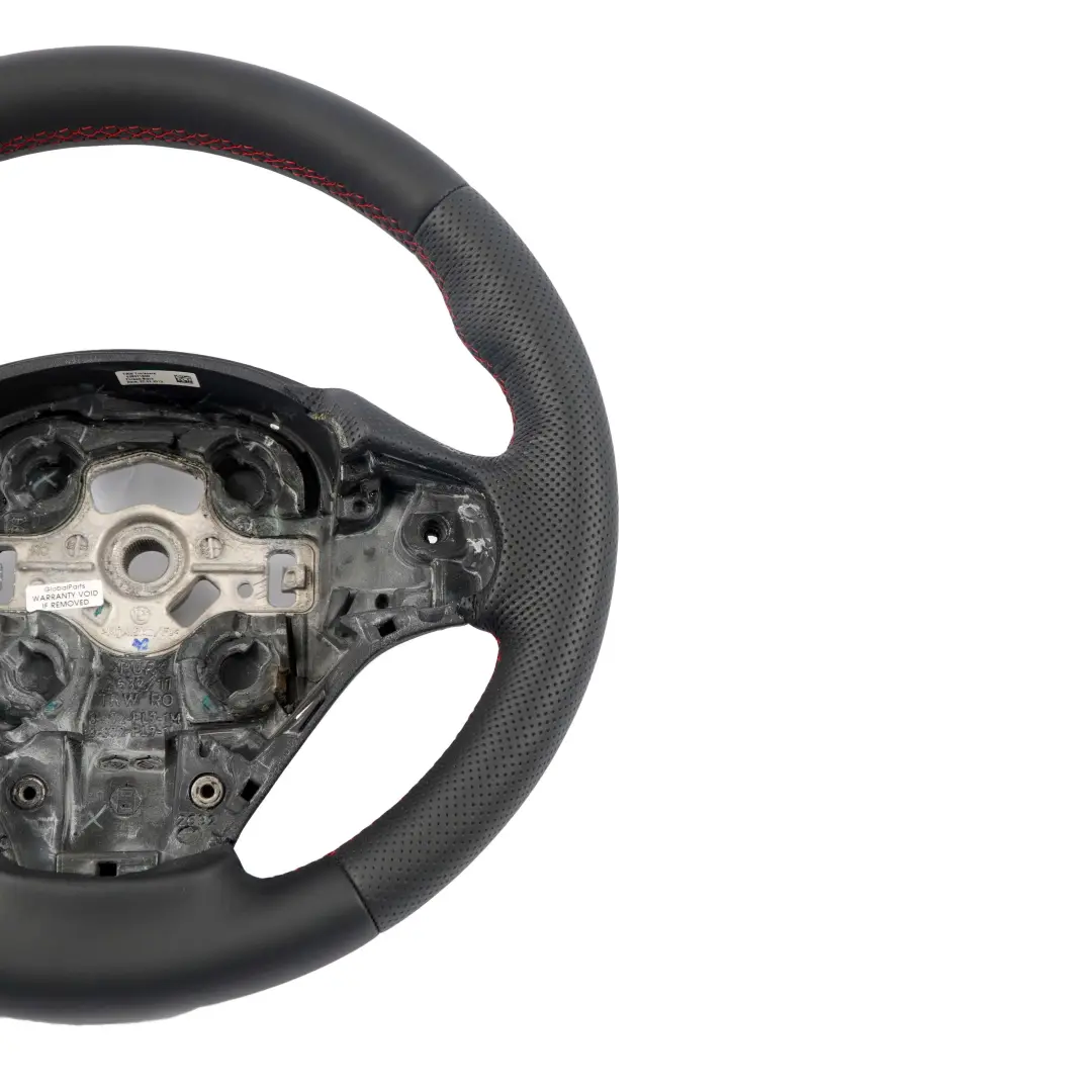 NUEVO Cuero Negro M-Sport Volante Hilos Rojos Grueso para BMW F20 F21 F30 F31 con número de pieza 7845877 BMW F20 F21 F30 F31 NUEVO Cuero Negro M-Sport Volante Hilos Rojos Grueso - SKU 7845877-3 - Número de pieza 7845877
