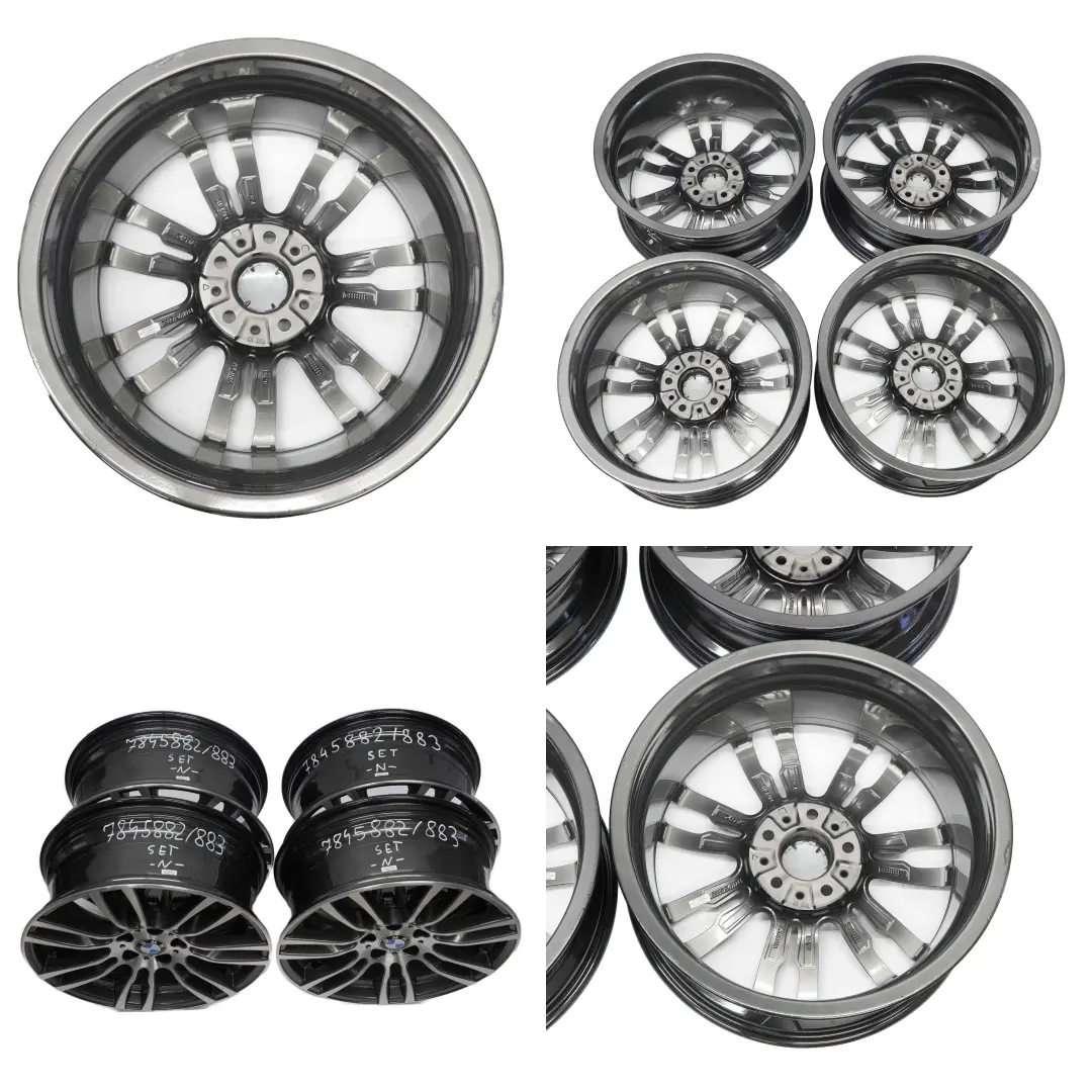 BMW F30 F31 Komplettes Ferricgrey Alu Felge Alufelge 4x19" M Sternspeiche 403 - SKU 7845882/7845883 - Teilenummer 7845882/7845883