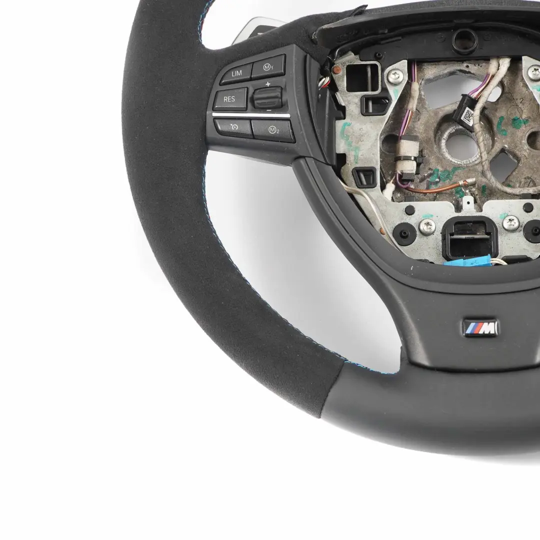 Leather / Alcantara M Sport Steering Wheel Paddle Shift BMW F10 M5 NEW Black - SKU 7845947-1 - Part number 7845947