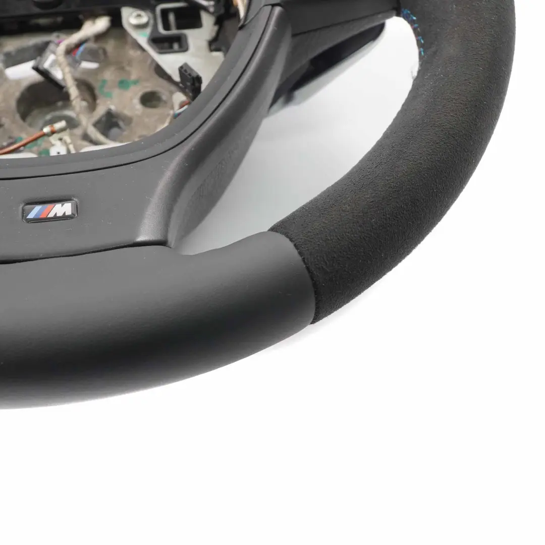 NUEVO Negro Cuero / Alcantara M Sport Volante Paddle Shift para BMW F10 M5 con número de pieza 7845947 BMW F10 M5 NUEVO Negro Cuero / Alcantara M Sport Volante Paddle Shift - SKU 7845947-1 - Número de pieza 7845947