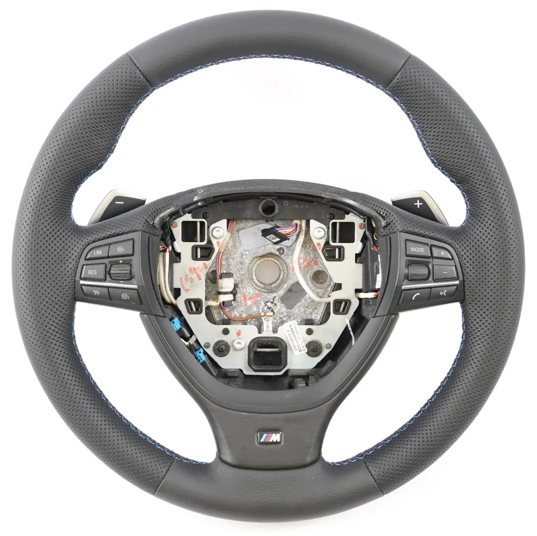 Leather M Sport Steering Wheel Paddle Shift BMW F10 M5 NEW Black - SKU 7845947-2 - Part number 7845947