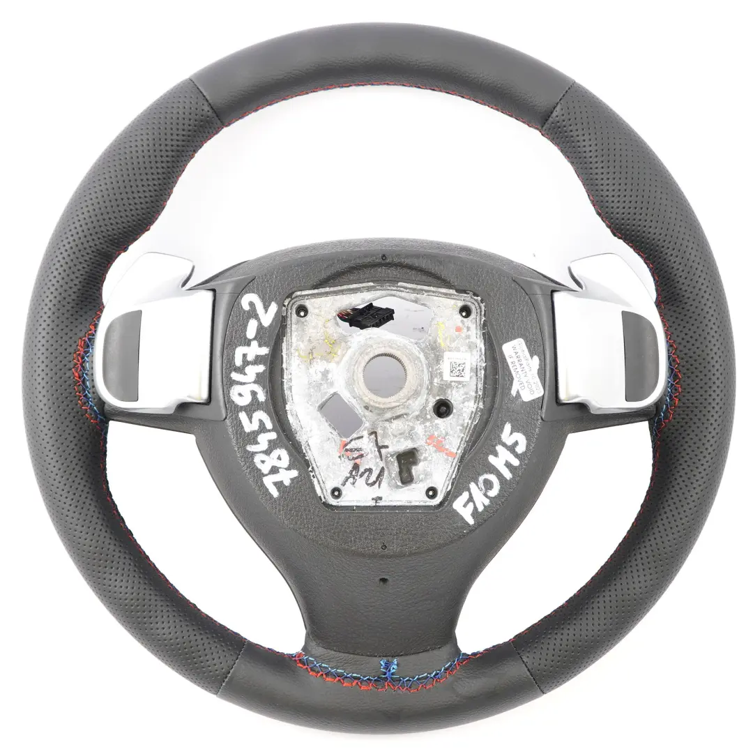 Leather M Sport Steering Wheel Paddle Shift BMW F10 M5 NEW Black - SKU 7845947-2 - Part number 7845947