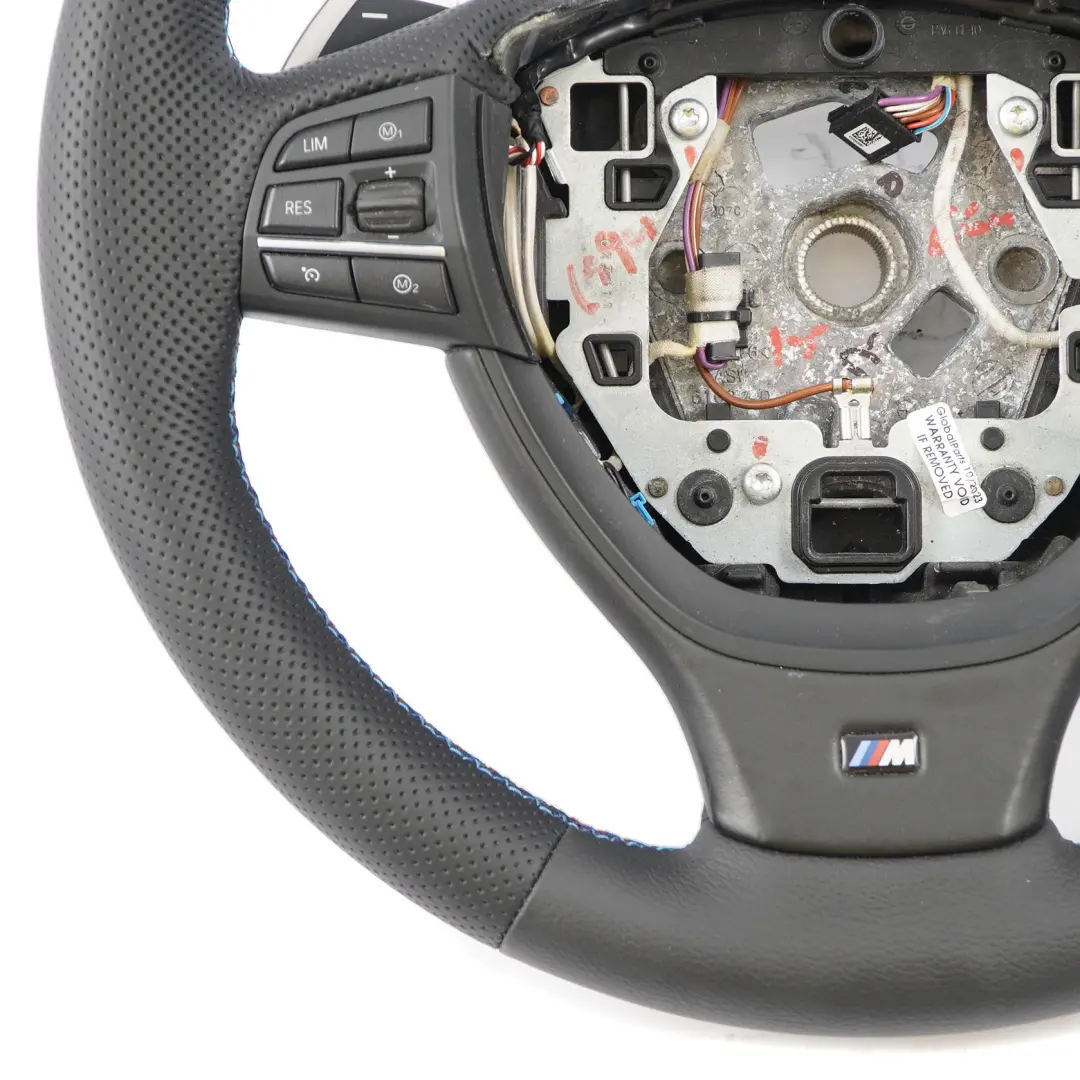 Leather M Sport Steering Wheel Paddle Shift BMW F10 M5 NEW Black - SKU 7845947-2 - Part number 7845947