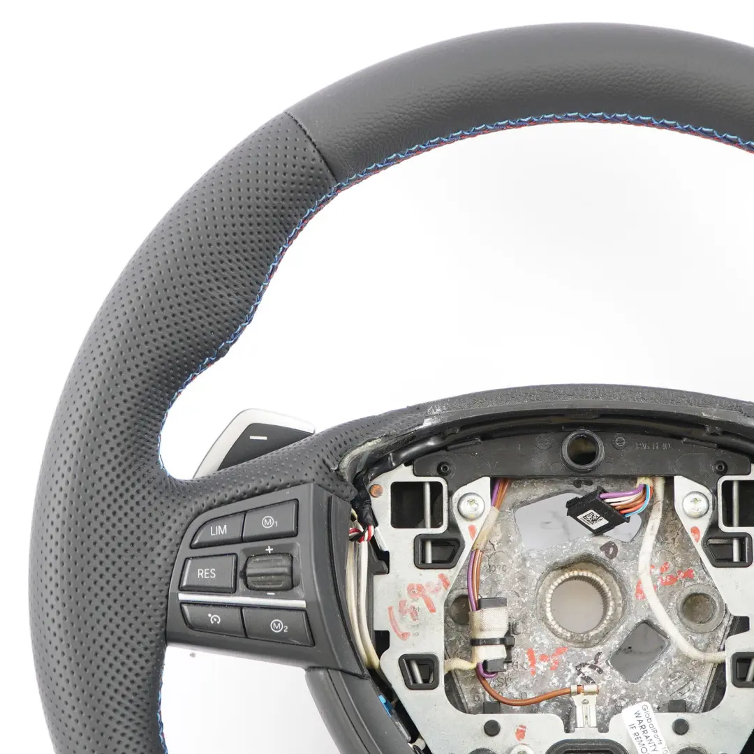 Leather M Sport Steering Wheel Paddle Shift BMW F10 M5 NEW Black - SKU 7845947-2 - Part number 7845947