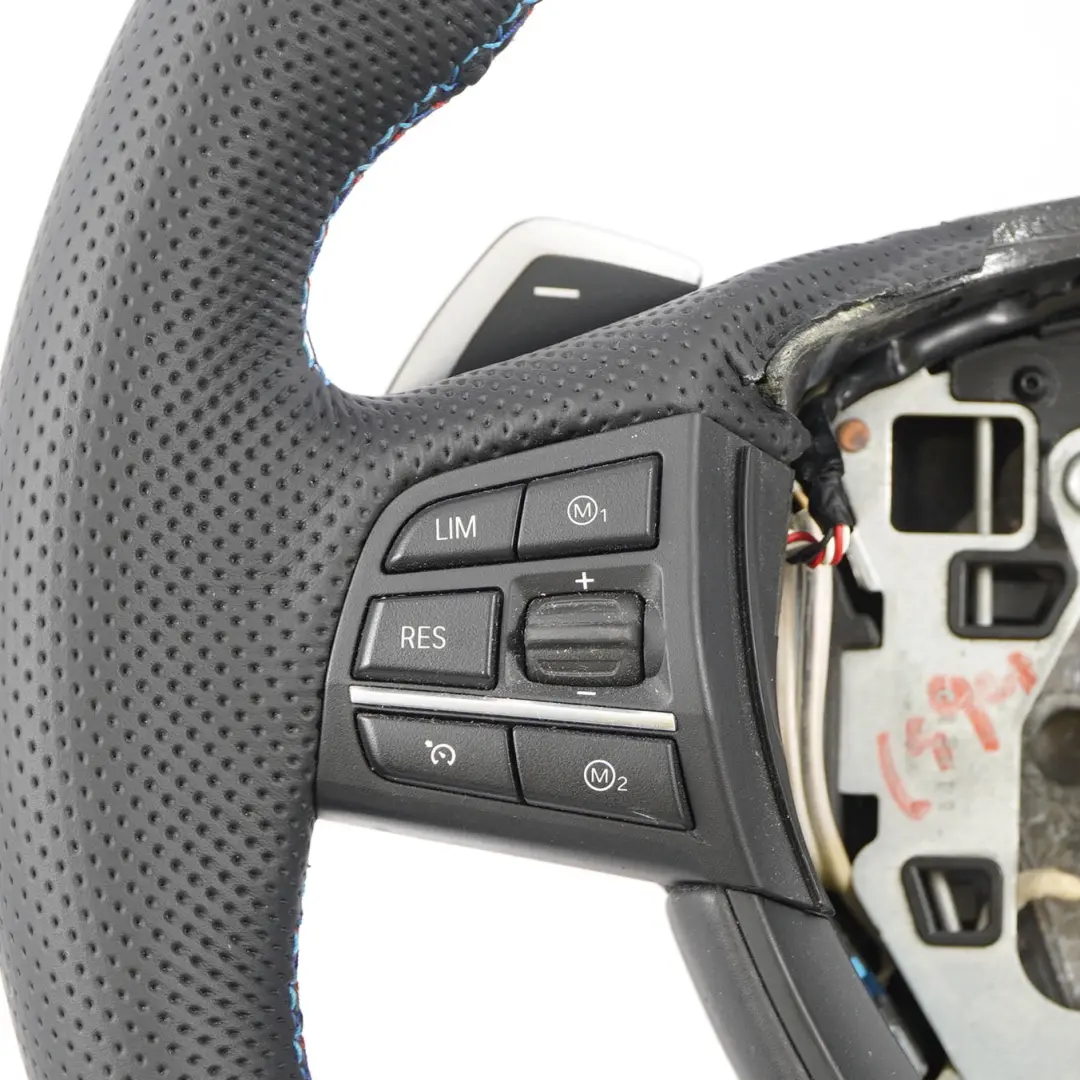 Leather M Sport Steering Wheel Paddle Shift BMW F10 M5 NEW Black - SKU 7845947-2 - Part number 7845947